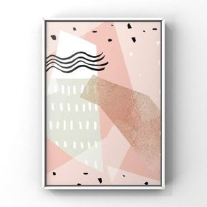 Contemporary Color block abstract art print